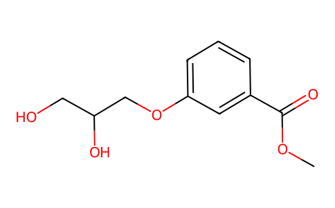 Benzoic acid, m-(2,3-dihydroxypropoxy)-, methyl ester 67032-33-1